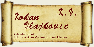 Kokan Vlajković vizit kartica